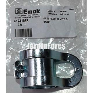 Abrazadera enganche arnés barra de 32mm desbrozadoras Oleo-Mac (4174108R) - Imagen 1