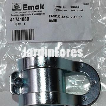 Abrazadera enganche arnés barra de 32mm desbrozadoras Oleo-Mac (4174108R) - Imagen 1