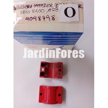 Abrazadera inferior manillar tubo 28mm desbrozadoras Efco (4098798) - Imagen 1