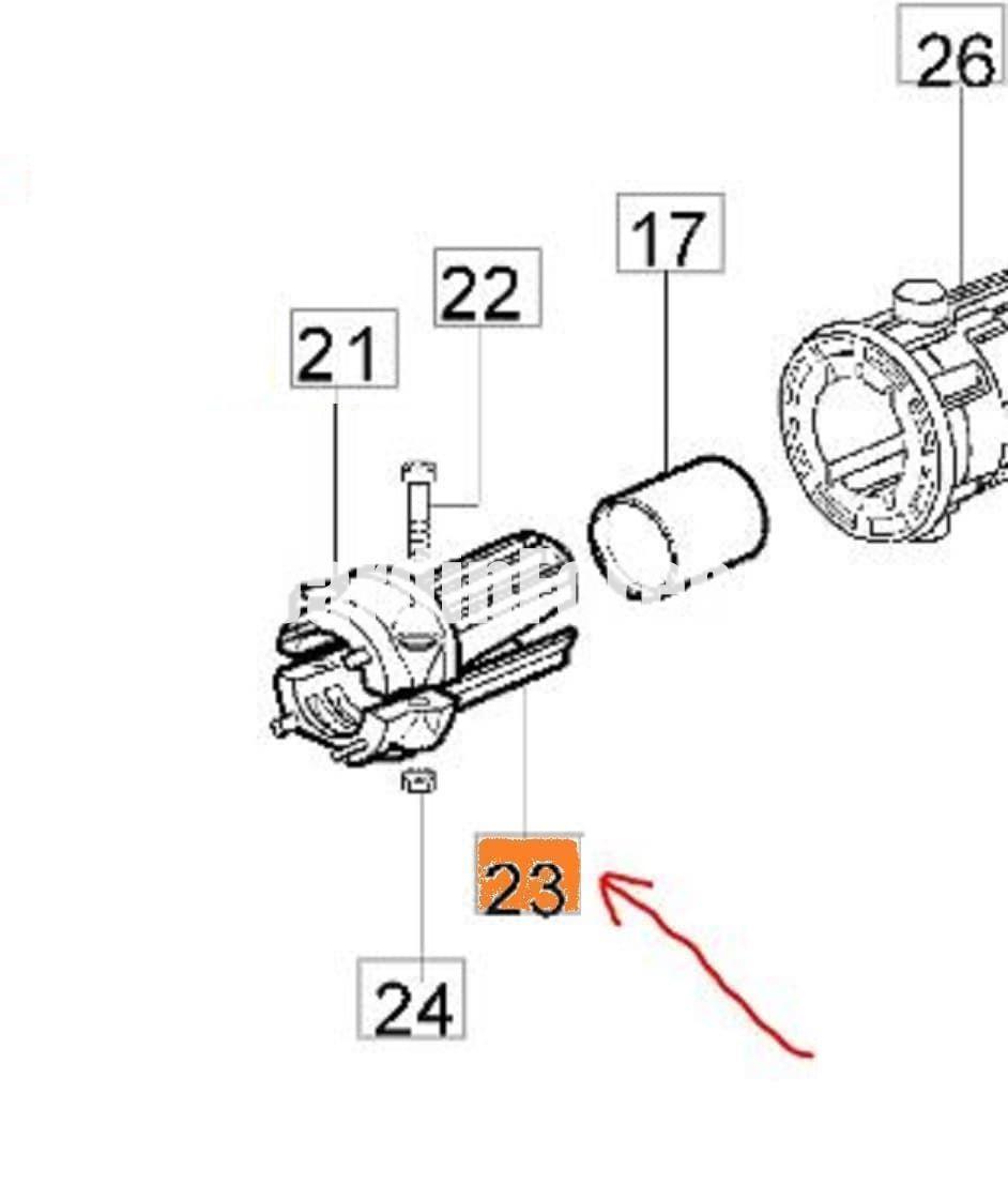 Abrazadera inferior para tubo de 26mm (61250022AR) - Imagen 2