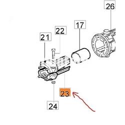 Abrazadera inferior para tubo de 26mm (61250022AR) - Imagen 2