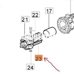 Abrazadera inferior para tubo de 26mm (61250022AR) - Imagen 2