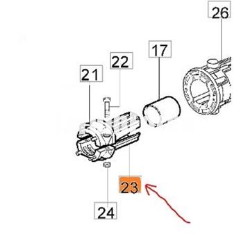 Abrazadera inferior para tubo de 26mm (61250022AR) - Imagen 2