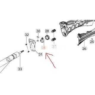 Abrazadera metalica tubo de 28mm carenado (61350011R) - Imagen 2
