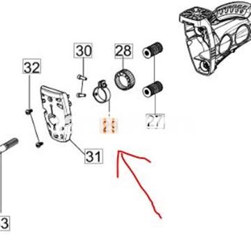 Abrazadera metalica tubo de 28mm carenado (61350011R) - Imagen 2