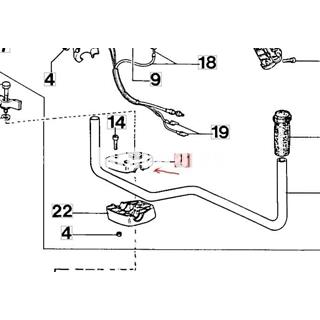 Abrazadera superior manillar desbrozadoras Efco (4191230) - Imagen 2