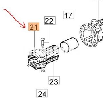 Abrazadera superior para tubo de 26mm (61250021AR) - Imagen 2