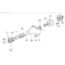 Abrazadera superior para tubo de 28mm (4196062 o 61200192AR) - Imagen 2