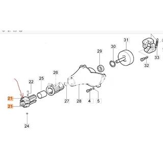 Abrazadera superior para tubo de 28mm (4196062 o 61200192AR) - Imagen 2