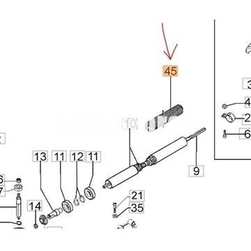 Almohadilla manillar cortasetos Oleo-Mac (61240150) - Imagen 2