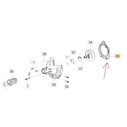 Brida protectora tapa arranque desbrozadoras Oleo-Mac (61350104R) - Imagen 2