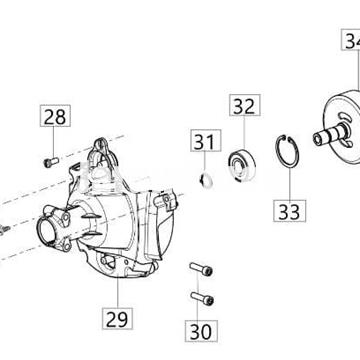 Brida protectora tapa arranque desbrozadoras Oleo-Mac (61350104R) - Imagen 2