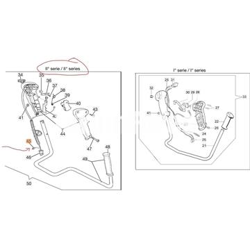 Cable acelerador desbrozadoras Oleo-Mac (61110207R) - Imagen 2