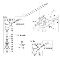 Carcasa derecha o exterior soporte manillar desbrozadoras Oleo-Mac (61040114) - Imagen 2