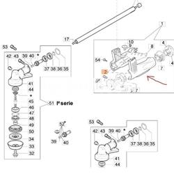 Carcasa derecha o exterior soporte manillar desbrozadoras Oleo-Mac (61040114) - Imagen 2