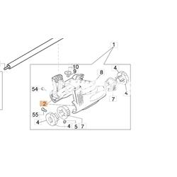 Carcasas soporte manillar desbrozadoras Oleo-Mac y Efco (61040154) - Imagen 1
