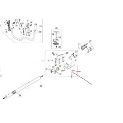 Carcasas soporte manillar desbrozadoras Oleo-Mac y Efco (61350261) - Imagen 2