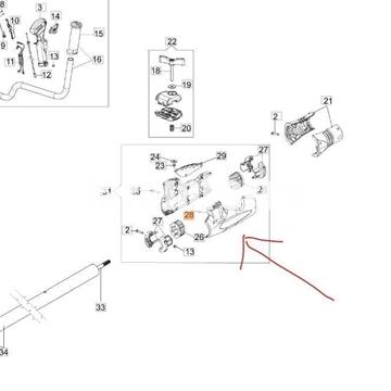 Carcasas soporte manillar desbrozadoras Oleo-Mac y Efco (61350261) - Imagen 2