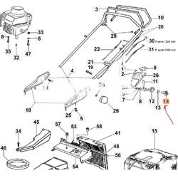Casquillo eje mando acelerador cortacésped Oleo-Mac (8202170) - Imagen 2