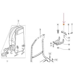 Chapa fijación soporte motor desbrozadora mochila (62040024) - Imagen 2