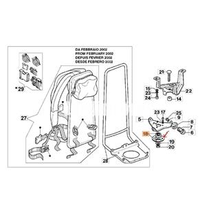 Chapa soporte rodamiento bastidor desbrozadoras mochila Oleo-Mac (043300034) - Imagen 2