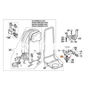Chapa soporte rodamiento bastidor desbrozadoras mochila Oleo-Mac (043300034) - Imagen 2