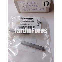 Chaveta eje motor para desbrozadoras de ruedas Oleo-Mac (PB0301040001) - Imagen 1