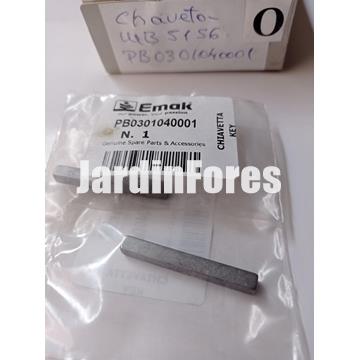 Chaveta eje motor para desbrozadoras de ruedas Oleo-Mac (PB0301040001) - Imagen 1
