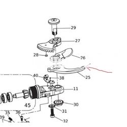 Contra cuchilla recambio tijera poda Irega IRG23 - Imagen 1