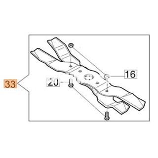 Cuchilla doble en forma de X cortacésped Oleo-Mac LUX 55 (8203355CR) - Imagen 1