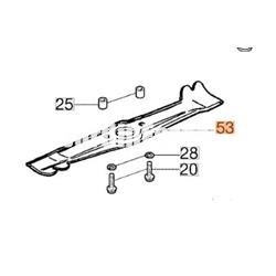 Cuchilla sencilla cortacésped Oleo-Mac LUX 55 (8203141R) - Imagen 1