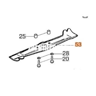 Cuchilla sencilla cortacésped Oleo-Mac LUX 55 (8203141R) - Imagen 1