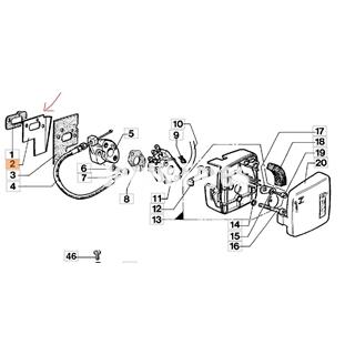 Deflector escape cortasetos Oleo-Mac(4151134) - Imagen 2