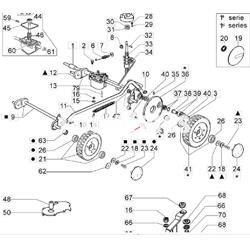Disco interior cubre rueda trasera cortacésped Oleo-Mac (8200089) - Imagen 2