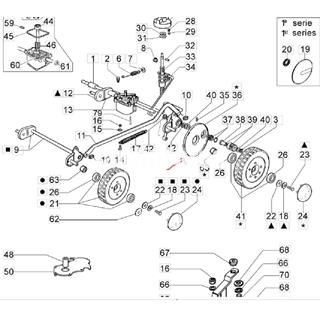 Disco interior cubre rueda trasera cortacésped Oleo-Mac (8200089) - Imagen 2