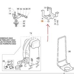 Distanciador soporte deposito desbrozadoras mochila Oleo-Mac (4165023) - Imagen 2