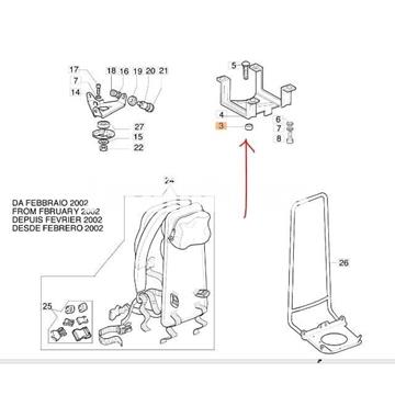 Distanciador soporte deposito desbrozadoras mochila Oleo-Mac (4165023) - Imagen 2