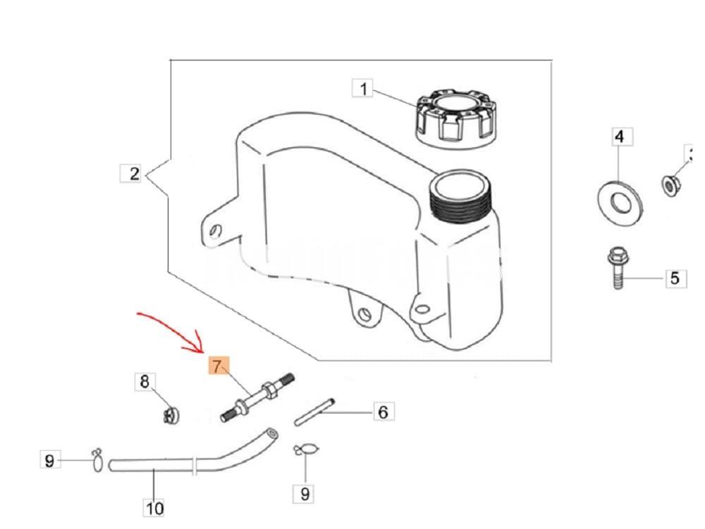 Distanciador tanque combustible Emak de Oleo-Mac (L66150239) - Imagen 2