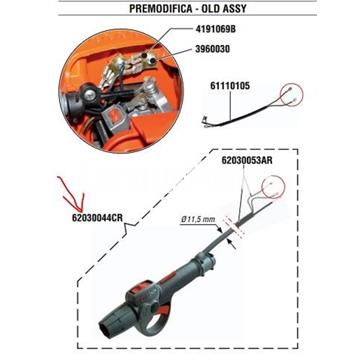 Empuñadura completa desbrozadora mochila Oleo-Mac (62030044CR) - Imagen 2