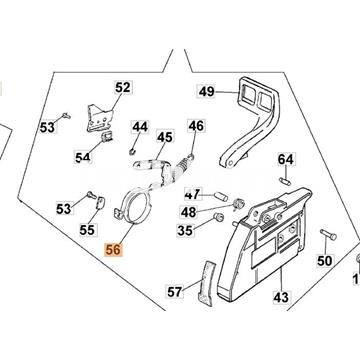 Fleje freno motosierras Oleo-Mac 971-981 (097000105) - Imagen 1