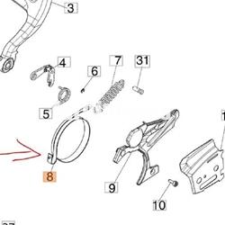 Fleje freno motosierras Oleo-Mac GS650-651 (50250046R) - Imagen 1