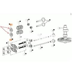 Guía muelle levas motor Emak de Oleo-Mac  (L66150398) - Imagen 2