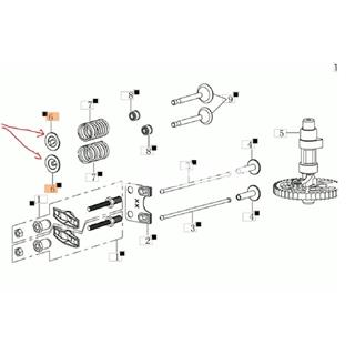 Guía muelle levas motor Emak de Oleo-Mac  (L66150398) - Imagen 2