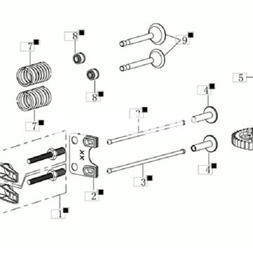 Guía muelle levas motor Emak de Oleo-Mac  (L66150398) - Imagen 2