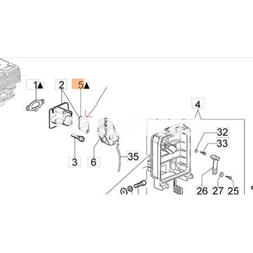 Junta carburador desbrozadoras Oleo-Mac(61200196AR) - Imagen 2