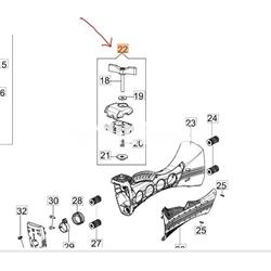 Kit mordaza manillar diámetro 22mm (61350215) - Imagen 2