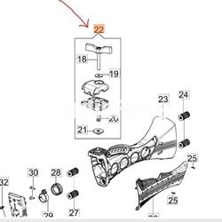 Kit mordaza manillar diámetro 22mm (61350215) - Imagen 2