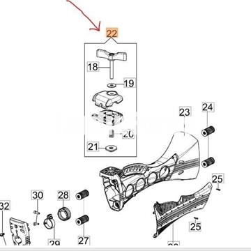 Kit mordaza manillar diámetro 22mm (61350215) - Imagen 2