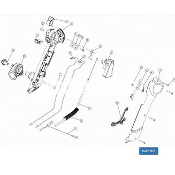 Mando gas completo aspirador Cifarelli V1200B - Imagen 1