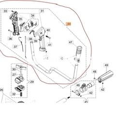 Manillar completo desbrozadoras Oleo-Mac (61380098) - Imagen 2